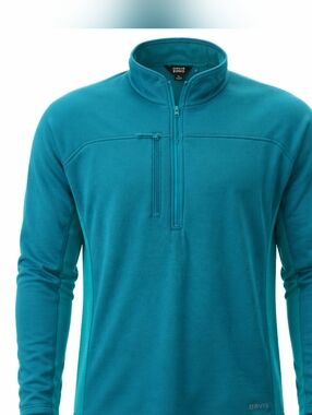 Orvis Pro 1/2 Zip Fleece Pullover turquoise jacket Fly Fishing Polartec Women XL